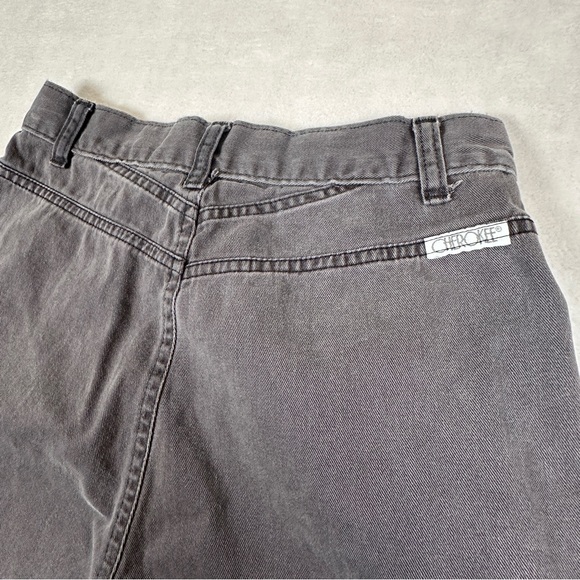 Vintage 90s Gray Women's Jeans pleated bareback 80s mom‎ jean high rise waisted - Picture 8 of 11